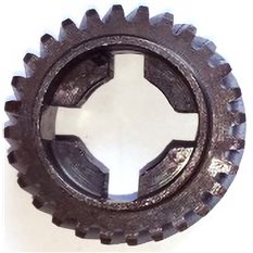 Шестерёнка бочкового перфоратора, (d37*28 влево/крест)